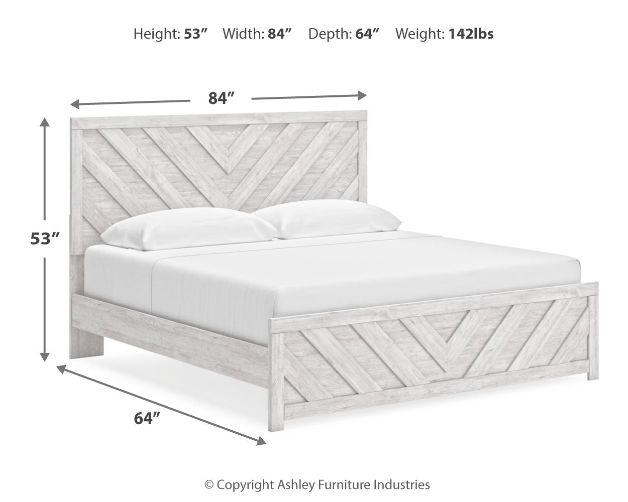 Cayboni King Panel Bed