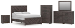 J&M Furniture - Ashley Furniture - Prendonea Full Panel Bed, Dresser, Mirror, Chest and Nightstand - Full Panel Bed, Dresser, Mirror, Chest and Nightstand - B3789B12