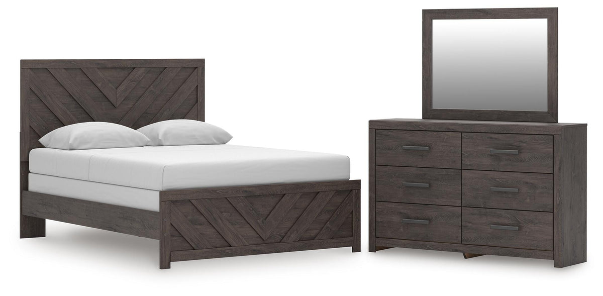 J&M Furniture - Ashley Furniture - Prendonea Queen Panel Bed, Dresser and Mirror - Queen Panel Bed, Dresser and Mirror - B3789B7
