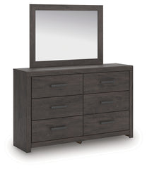 J&M Furniture - Ashley Furniture - Prendonea Dresser and Mirror - Dresser and Mirror / Charcoal - B3789B1
