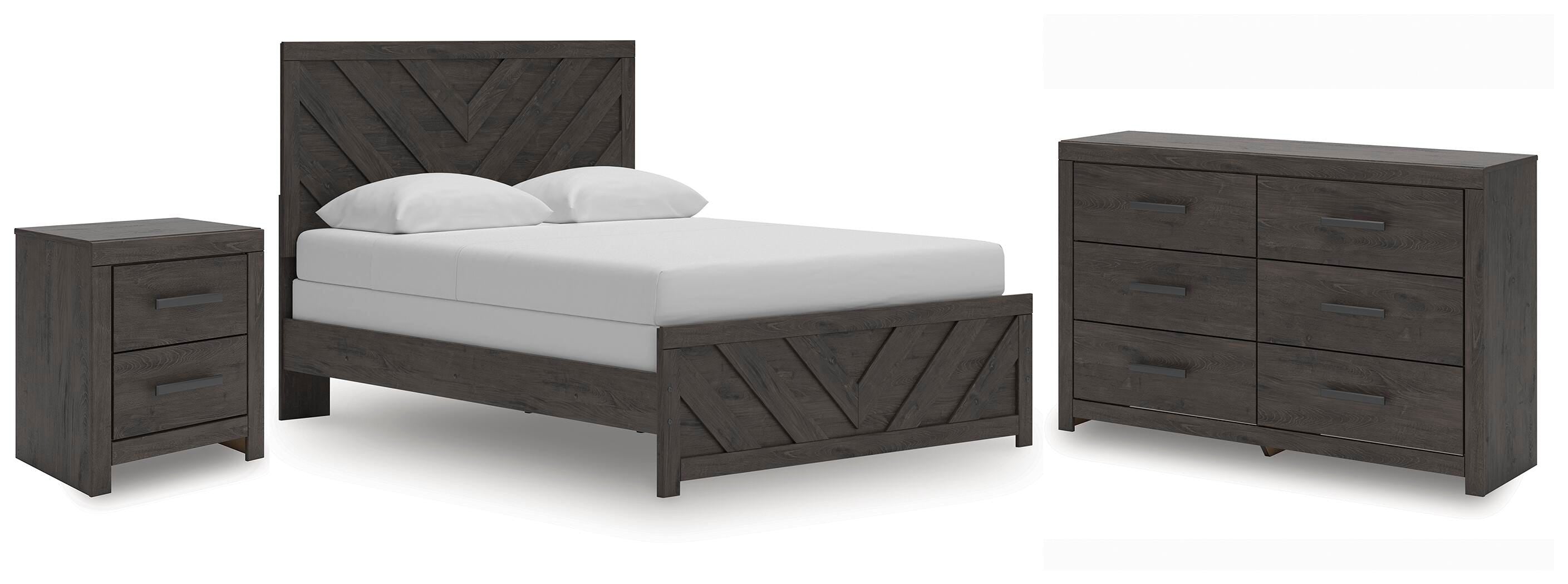 J&M Furniture - Ashley Furniture - Prendonea Queen Panel Bed, Dresser and Nightstand - Queen Panel Bed, Dresser and Nightstand - B3789B9