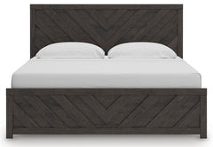 Prendonea King Panel Bed and 2 Nightstands