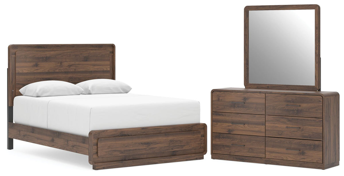 J&M Furniture - Ashley Furniture - Fortlorn Queen Panel Bed, Dresser and Mirror - Queen Panel Bed, Dresser and Mirror - PCB386B3