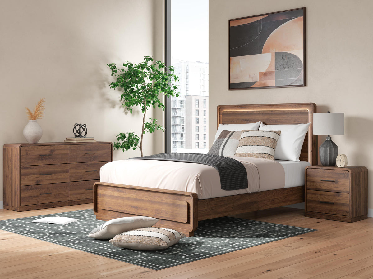 J&M Furniture - Ashley Furniture - Fortlorn Queen Panel Bed, Dresser and Nightstand - Queen Panel Bed, Dresser and Nightstand - PCB386B6