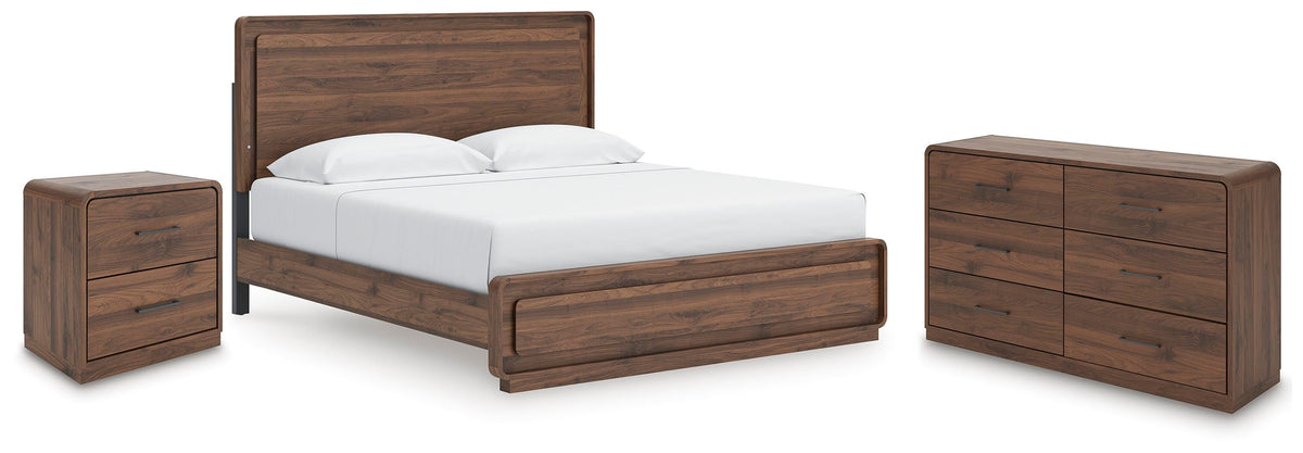 J&M Furniture - Ashley Furniture - Fortlorn King Panel Bed, Dresser and Nightstand - King Panel Bed, Dresser and Nightstand - PCB386B8
