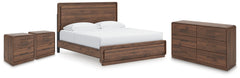 Fortlorn King Panel Bed, Dresser and 2 Nightstands