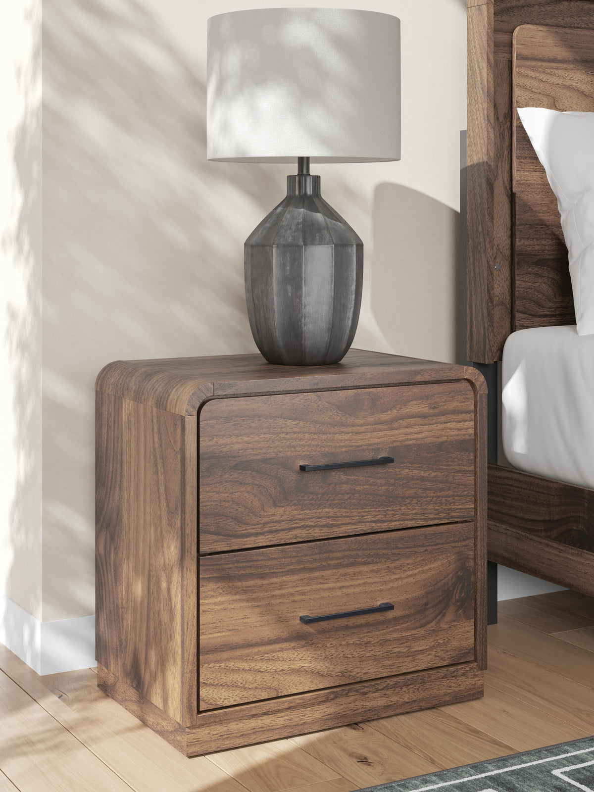 J&M Furniture - Ashley Furniture - Fortlorn Nightstand - Two Drawer Night Stand - PCB386-92
