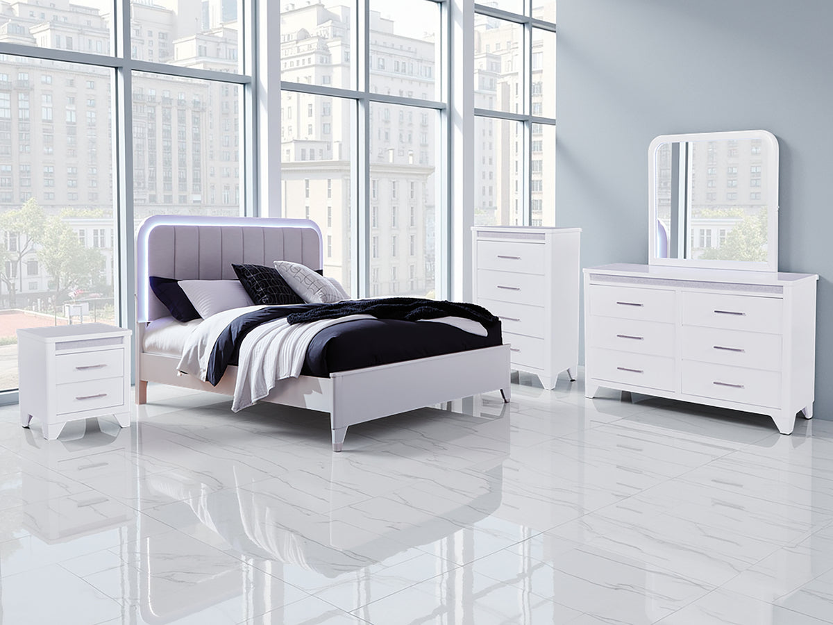 J&M Furniture - Ashley Furniture - Jarlee Queen Upholstered Panel Bed - Queen Upholstered Panel Bed / White - PCB392B2