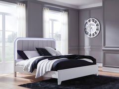 J&M Furniture - Ashley Furniture - Jarlee King Upholstered Panel Bed - King Upholstered Panel Bed / White - PCB392B4