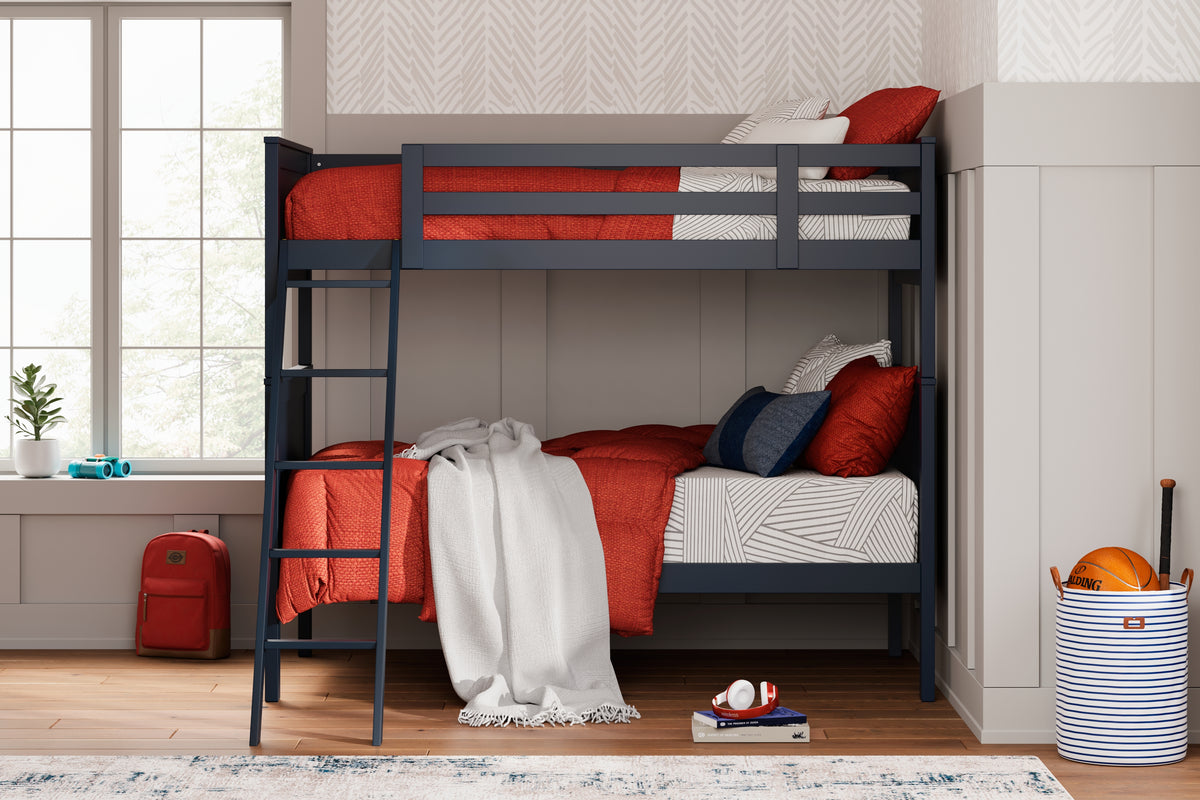 J&M Furniture - Ashley Furniture - Nextonfort Twin over Twin Bunk Bed - Twin over Twin Bunk Bed / Blue - B396B2