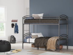 J&M Furniture - Ashley Furniture - Lanceburg Twin over Twin Bunk Bed and 2 Mattresses - Twin over Twin Bunk Bed and 2 Mattresses - PCB400B1