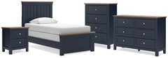 J&M Furniture - Ashley Furniture - Landocken Twin Panel Bed, Dresser, Chest and Nightstand - Twin Panel Bed, Dresser, Chest and Nightstand - B414B20