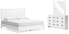 J&M Furniture - Ashley Furniture - Binterglen King Panel Bed, Dresser and Mirror - King Panel Bed, Dresser and Mirror - B427B12