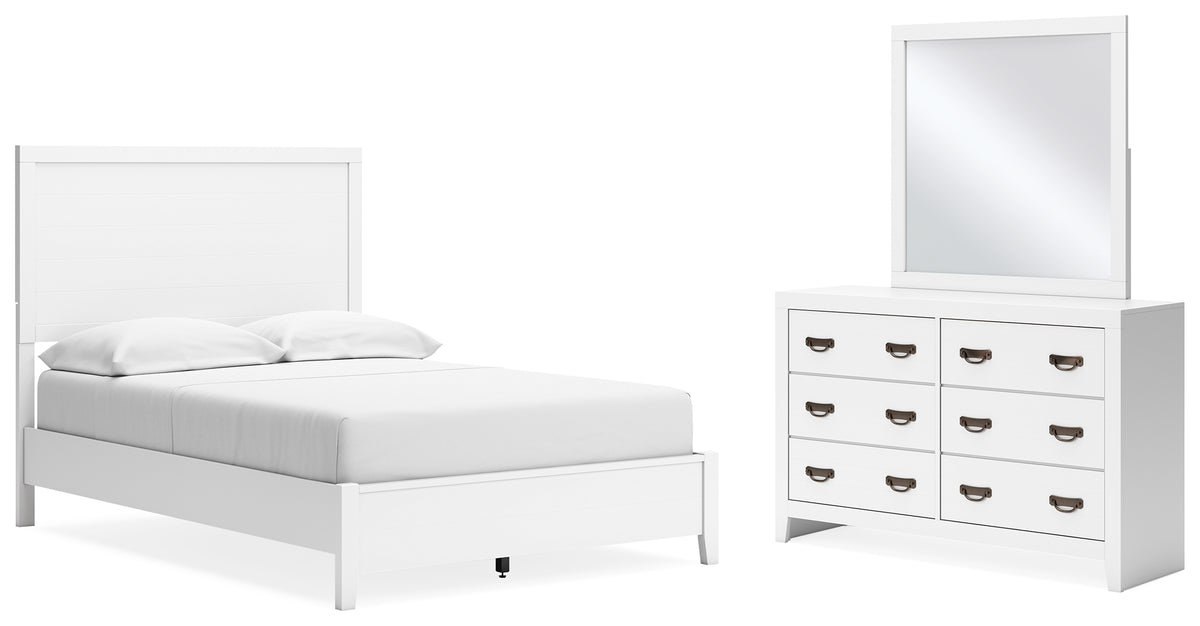J&M Furniture - Ashley Furniture - Binterglen Full Panel Bed, Dresser and Mirror - Full Panel Bed, Dresser and Mirror - B427B5