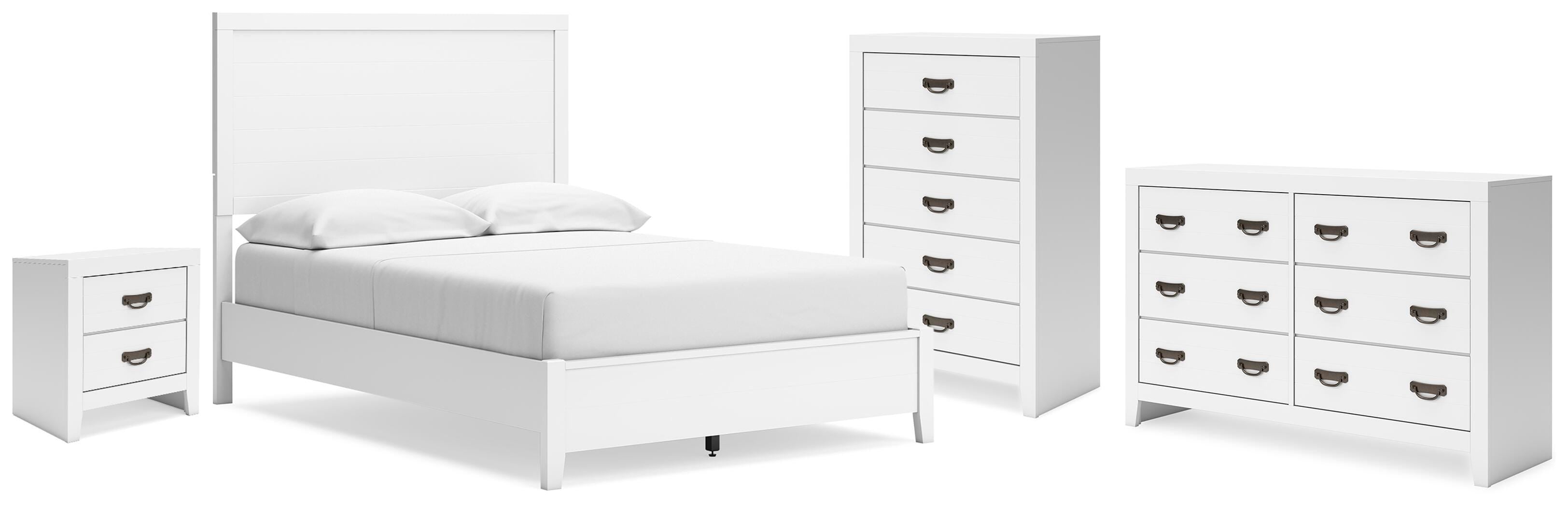 J&M Furniture - Ashley Furniture - Binterglen Full Panel Bed, Dresser, Chest and Nightstand - Full Panel Bed, Dresser, Chest and Nightstand - B427B17