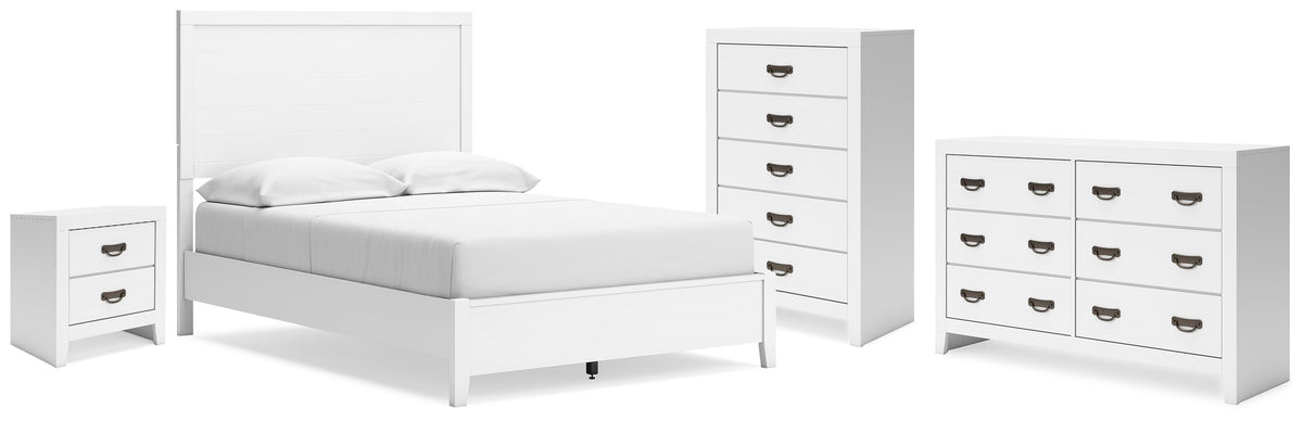 J&M Furniture - Ashley Furniture - Binterglen Full Panel Bed, Dresser, Chest and Nightstand - Full Panel Bed, Dresser, Chest and Nightstand - B427B17