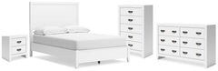 J&M Furniture - Ashley Furniture - Binterglen Full Panel Bed, Dresser, Chest and Nightstand - Full Panel Bed, Dresser, Chest and Nightstand - B427B17