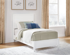 J&M Furniture - Ashley Furniture - Binterglen Twin Panel Bed - Twin Panel Bed / White - B427B2