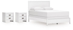 J&M Furniture - Ashley Furniture - Binterglen Queen Panel Bed and 2 Nightstands - Queen Panel Bed and 2 Nightstands - B427B18