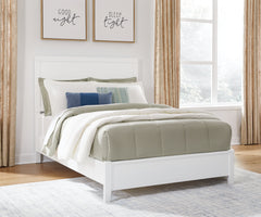 J&M Furniture - Ashley Furniture - Binterglen Full Panel Bed - Full Panel Bed / White - B427B4