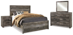 J&M Furniture - Ashley Furniture - Wynnlow Queen Panel Bed, Dresser, Mirror and 2 Nightstands - Queen Panel Bed, Dresser, Mirror and 2 Nightstands - B440B36