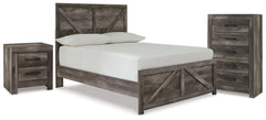 J&M Furniture - Ashley Furniture - Wynnlow Full Panel Bed, Chest and Nightstand - Full Panel Bed, Chest and Nightstand - B440B42