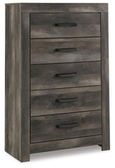 Wynnlow King Crossbuck Panel Bed and Chest