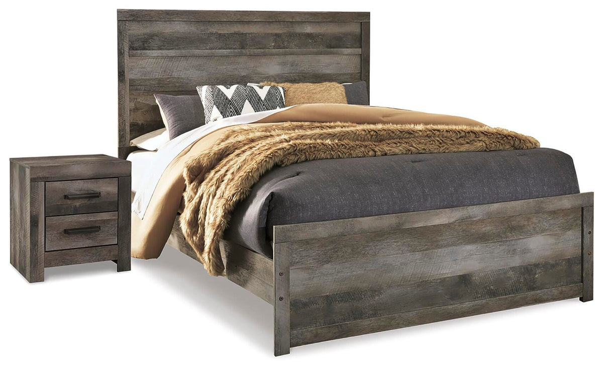 J&M Furniture - Ashley Furniture - Wynnlow Queen Panel Bed and Nightstand - Queen Panel Bed and Nightstand - B440B44