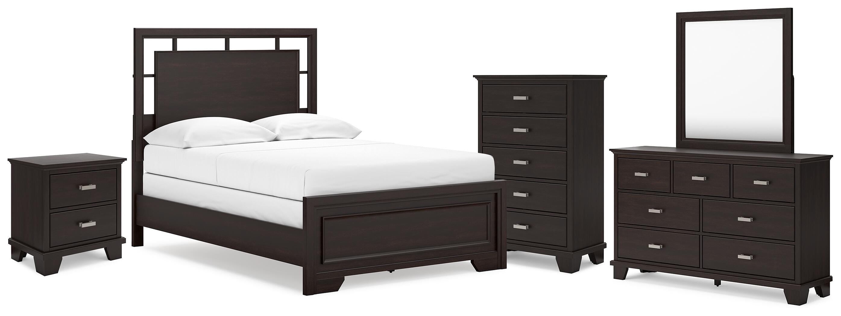 J&M Furniture - Ashley Furniture - Covetown Full Panel Bed, Dresser, Mirror, Chest and Nightstand - Full Panel Bed, Dresser, Mirror, Chest and Nightstand - B441B13