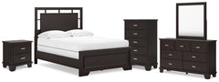 J&M Furniture - Ashley Furniture - Covetown Full Panel Bed, Dresser, Mirror, Chest and Nightstand - Full Panel Bed, Dresser, Mirror, Chest and Nightstand - B441B13