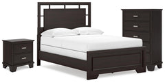 J&M Furniture - Ashley Furniture - Covetown Full Panel Bed, Chest and Nightstand - Full Panel Bed, Chest and Nightstand - B441B16