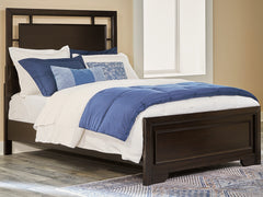 J&M Furniture - Ashley Furniture - Covetown Full Panel Bed - Full Panel Bed / Dark Brown - B441B4