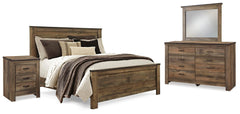 J&M Furniture - Ashley Furniture - Trinell Queen Panel Bed, Dresser, Mirror and Nightstand - Queen Panel Bed, Dresser, Mirror and Nightstand - B446B88