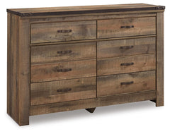 Trinell Full Bookcase Storage Bed, Dresser and Nightstand