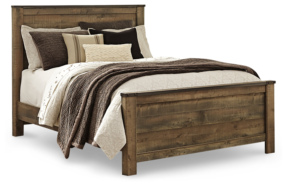 J&M Furniture - Ashley Furniture - Trinell Queen Panel Bed - Queen Panel Bed / Brown - B446B11