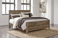 J&M Furniture - Ashley Furniture - Trinell King Panel Bed - King Panel Bed / Brown - B446B23