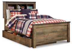 Trinell Full Bookcase Storage Bed, Dresser and Nightstand