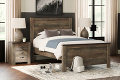 J&M Furniture - Ashley Furniture - Trinell Full Panel Bed - Full Panel Bed / Brown - B446B3