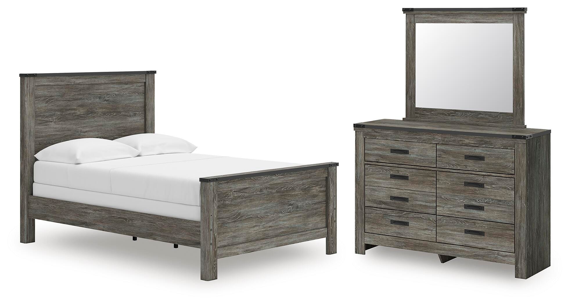 J&M Furniture - Ashley Furniture - Frandern Full Panel Bed, Dresser and Mirror - Full Panel Bed, Dresser and Mirror - B4480B20