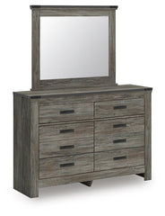 Frandern Queen Bookcase Bed, Dresser and Mirror