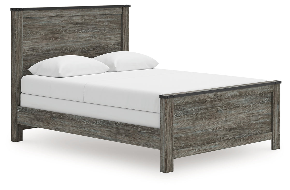 J&M Furniture - Ashley Furniture - Frandern Queen Panel Bed - Queen Panel Bed / Black/Gray - B4480B21