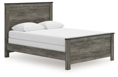 J&M Furniture - Ashley Furniture - Frandern Queen Panel Bed - Queen Panel Bed / Black/Gray - B4480B21