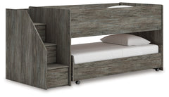 J&M Furniture - Ashley Furniture - Frandern Twin over Twin Loft Bed - Twin over Twin Loft Bed / Gray - B4480B13