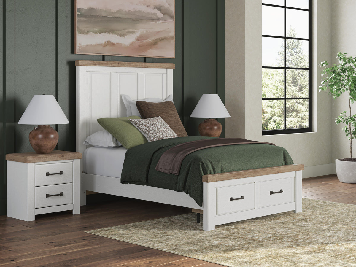 J&M Furniture - Ashley Furniture - Savonport Full Panel Storage Bed - Full Panel Storage Bed - B4615B6