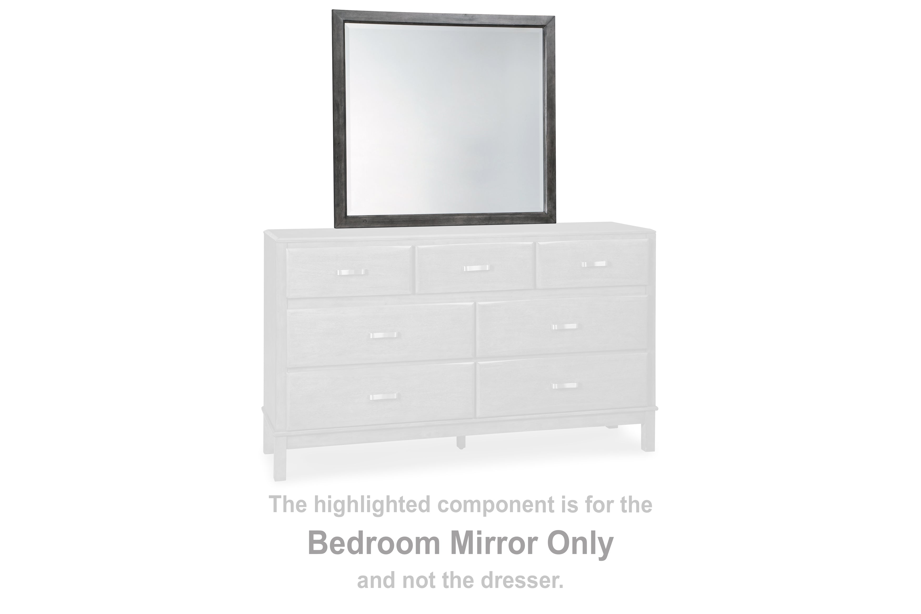 J&M Furniture - Ashley Furniture - Caitbrook Bedroom Mirror - Bedroom Mirror / Gray - B476-36