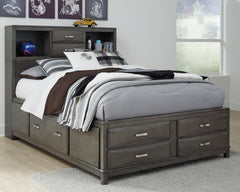 J&M Furniture - Ashley Furniture - Caitbrook Full Storage Bed with 7 Drawers - Full Storage Bed with 7 Drawers / Gray - B476B4