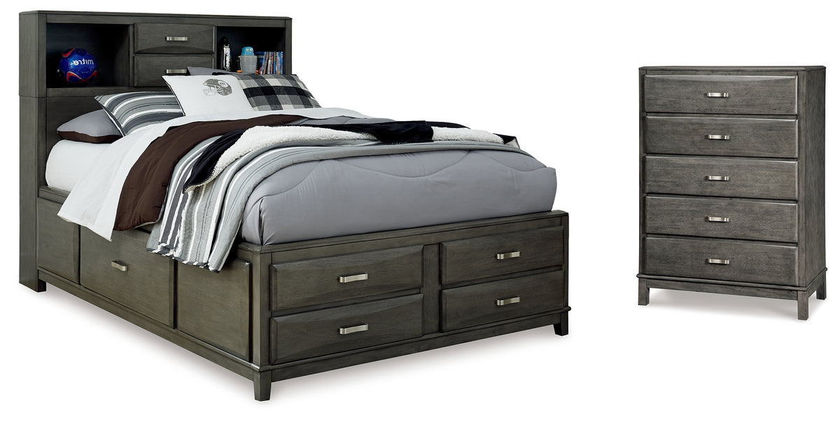 J&M Furniture - Ashley Furniture - Caitbrook Full Storage Bed and Chest - Full Storage Bed and Chest - B476B27
