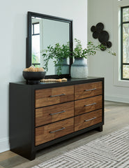 J&M Furniture - Ashley Furniture - Kraeburn Dresser and Mirror - Dresser and Mirror / Brown/Black - B496B1