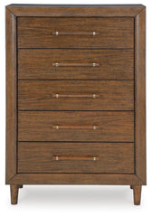 Lyncott King Upholstered Bed, Chest and Nightstand