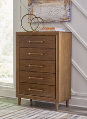J&M Furniture - Ashley Furniture - Lyncott Chest of Drawers - Five Drawer Chest / Brown - B615-46